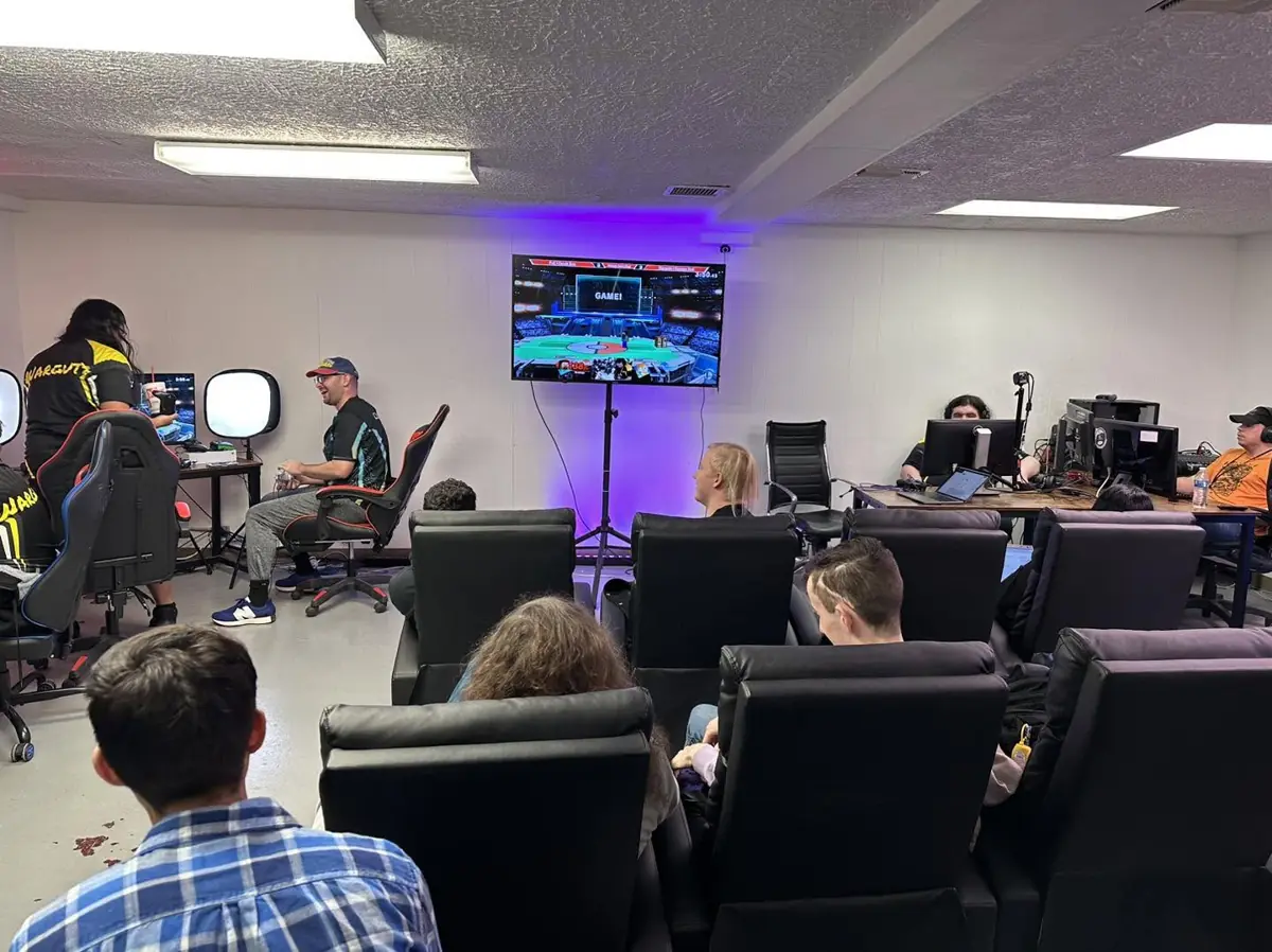 Gaming lounge and seating at Warguts